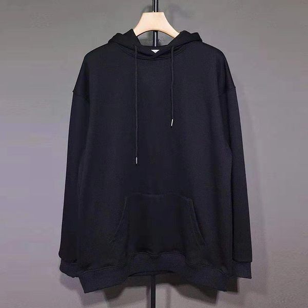 

2020 19fw classic paris flag crown embroidery hooded sweatshirt men women street pullover hoodies autumn winter sweater outwear, Black