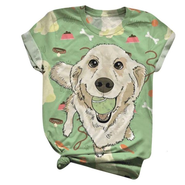 

summer 3d animal print t-shirts 2020 new for women cotton casual t-shirt lady short sleeve tees t-shirts female clothes z0605, White