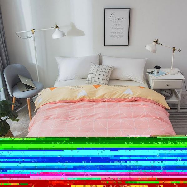 

pure cotton luxury duvet cover twin full queen king size bedding 1pcs duvet cover pink yellow 200*230cm quilt home textile