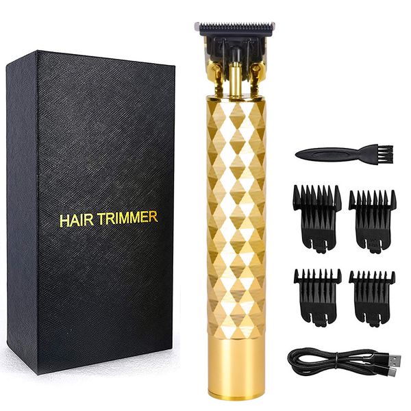 2020 New Gold Hair Clippers Electric USB Rechargeable Portable Trimmer