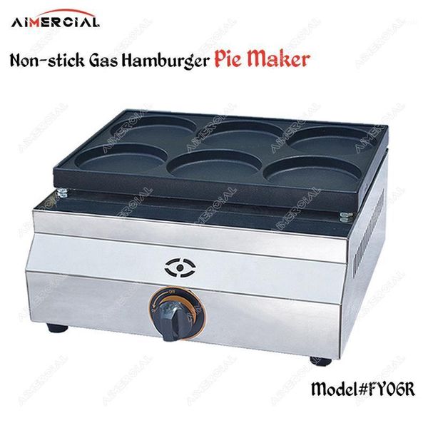 

food processors fy06r gas commercial egg hamburger pie non stick red bean cake machine stailess steel dorayaki maker pan1