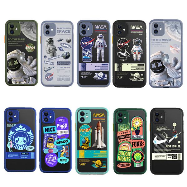 

apple 11pro skin feeling astronaut xsmax creative space fine hole for iphone 12 mini cases eye protection mobile phone shell tide