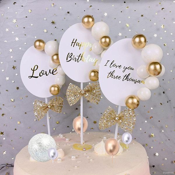 

other festive & party supplies glitter gold ball bead cake er kid happy birthday cupcake ers for diy baby shower wedding decoration