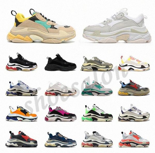 

2020 designer triple s shoes clear bubble midsole men women green black white triple-s casual shoes sneakers increasing lea 50ud#