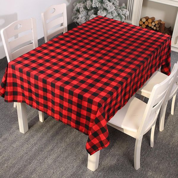 

213x153cm christmas table cloth red tablecloth washable rectangular table cover restaurant coffee table mat home decoration sqctjl