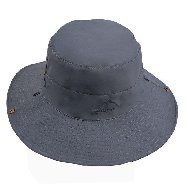

double sided available outdoor brim sun fisherman hat summer fishing tourism men's bucket hat breathable sun protection cap wmtwpj