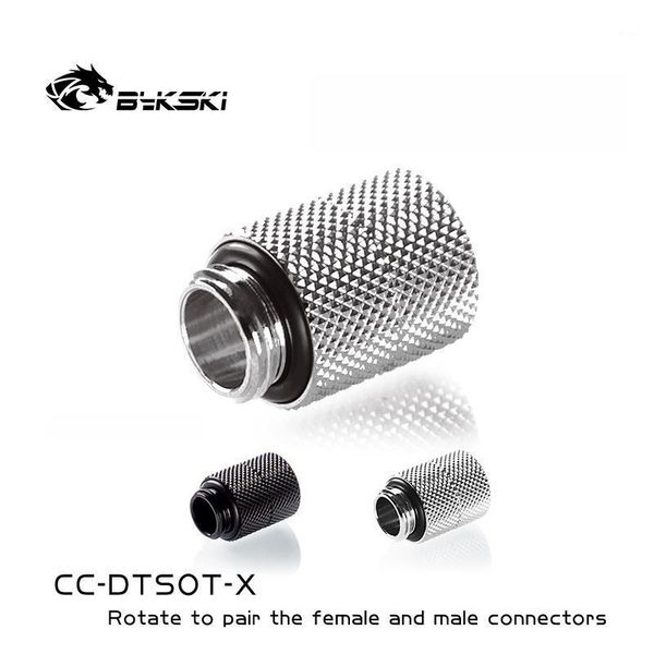

bykski g1/4" female to male 360 degrees rotary adapter thread straight docking seat tube/m to f extend 24.1mm accessories fiting1
