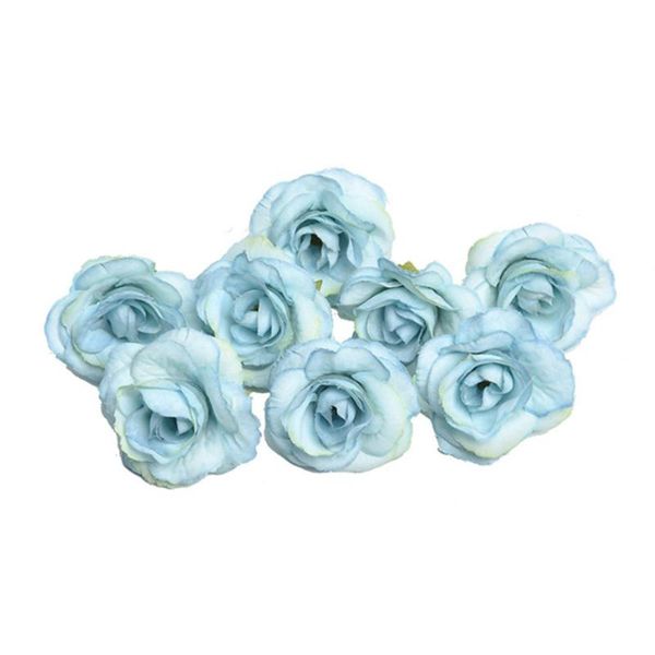 

50pcs home portable bridal lifelike cloth wedding decoration artificial flower head fake rose craft mini lightweight diy floral