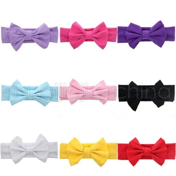 

baby bow headbands children soft bowknot hairbands girls hair band headdress kids halloween party hair accessories tta1764 9etnn, Slivery;white