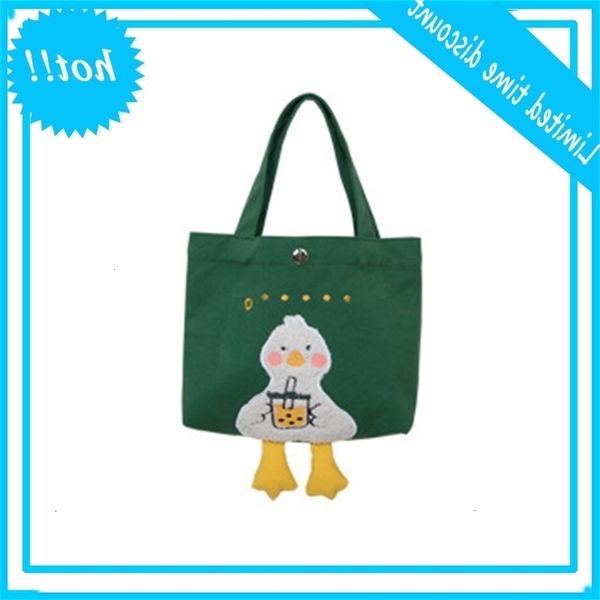 

new women canvas handbag nice eend tas dames mode cartoon dead shopping bags a69c