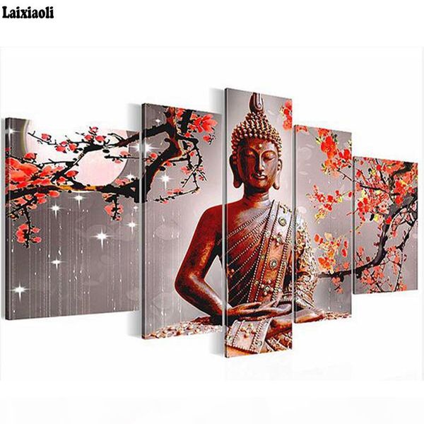 

5d diamond painting buddha diamond embroidery full square mosaic multi-picture cross stitch combination rhinestones pictures art