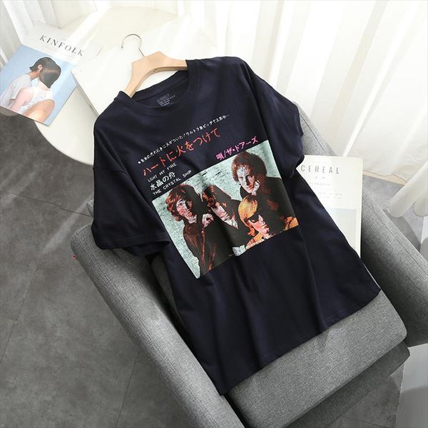 

увеличенные девочки мягкие хлопковые рубашки 2020 летней моды дамы свободную рубашку случайные шикарные блузки женщины стрит, White