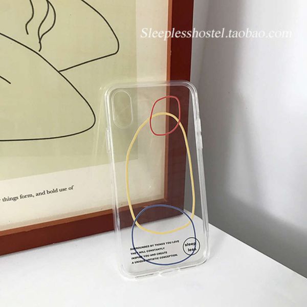 

wind 7p color ring transparent cool for xs max xr / 11pro mobile phone case 8plus