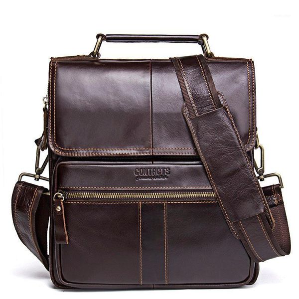 

casual genuine leather men messenger bags with zipper pocket shoulder bag for male soft crossbody bags1