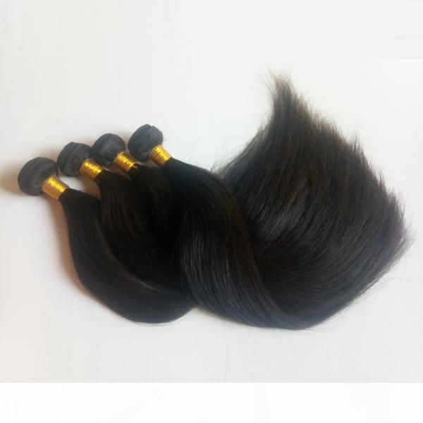 

unprocessed brazilian virgin human hair 8-28inch factory price silky straight hair peruvian malaysian indian remy hair extensions, Black