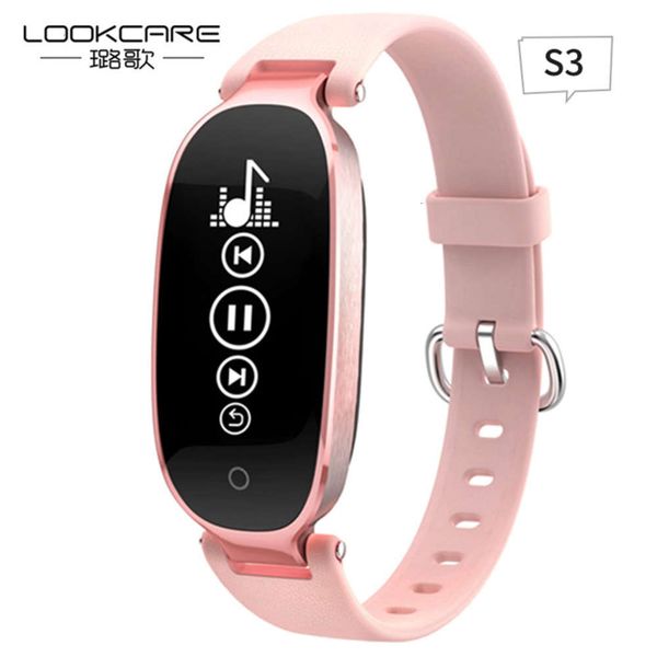 

s3 smart bracelet women's watch sleep heart rate music p anti lost call luge sports intell