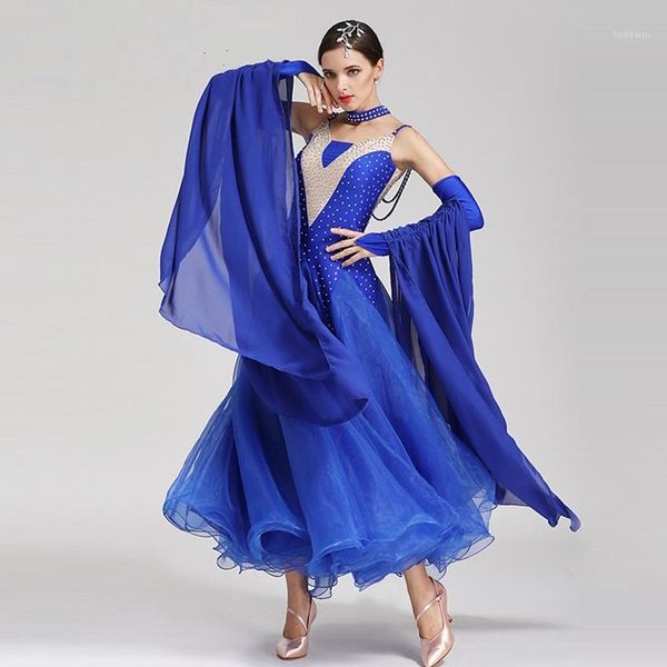 

new ballroom dance dress custom-made ballroom dance competition dresses girls/ women modern waltz standard dress fringe1, Black;red