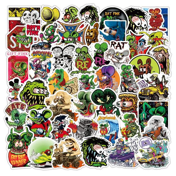 

10 50pcs diy classic toys tales of the rat fink sticker for package decorative stationery graffiti stickers scrapbooking decal wmtqdd