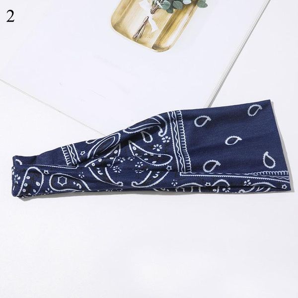 

summer orchid cashew flower twist women headband elastic hairband sport yoga turban wide headwrap bandage sweat hair accessories q sqcwdi