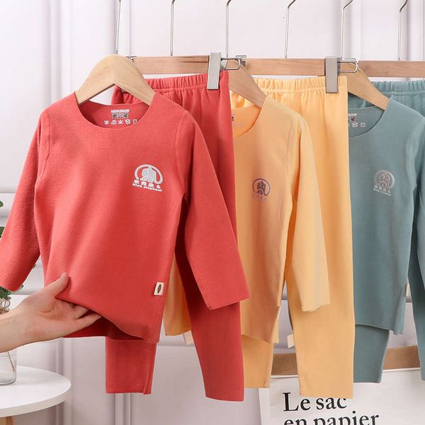

warm underwear, children's pajamas suit, cloth autumn 1m7r, Blue;red