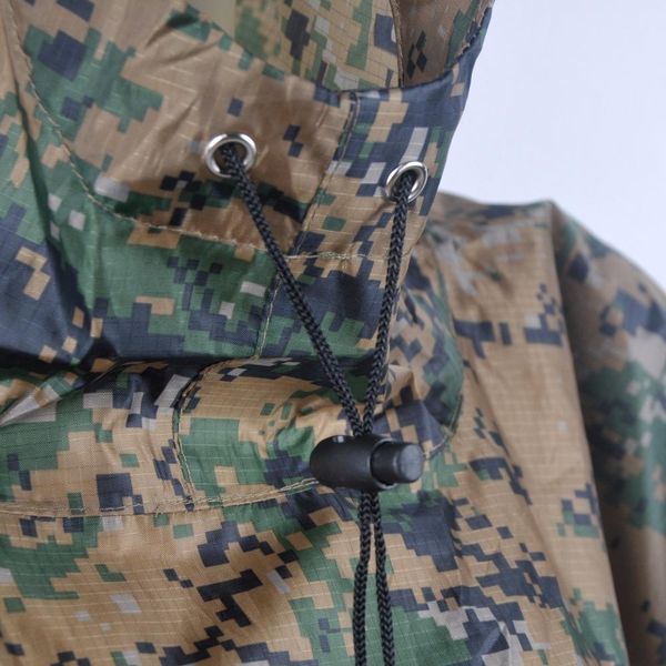 

vilead multifunction military impermeable nylon raincoat digital waterproof men women rain poncho camping fishing rainwear wmtvef