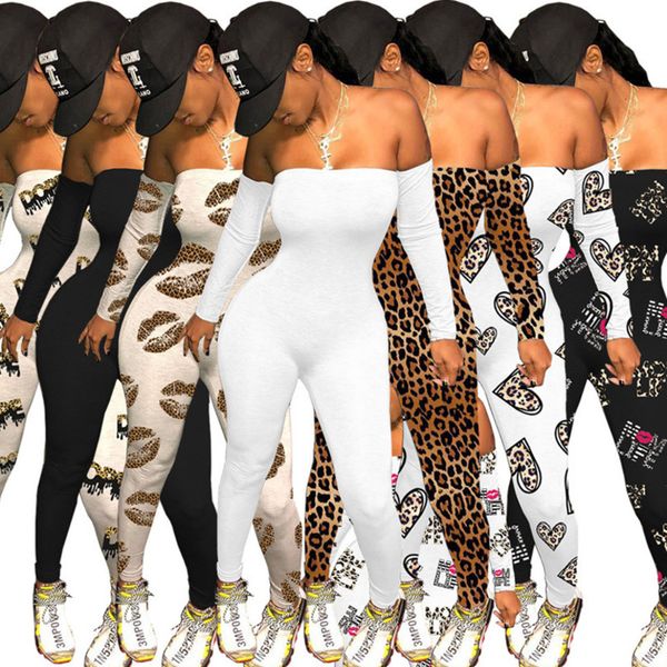 

women jumpsuits rompers clothes valentines fashion solid color trousers jumpsuit one piece pant bodysuit workout printed pants gg12105, White