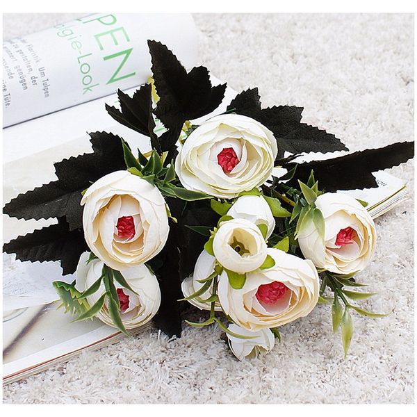 

artificial flowers bouquet for decoration home garden wedding cemetery fake flowers autumn decor wreath accessories f jllvxe