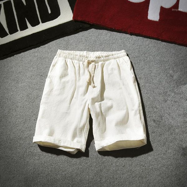 

mrmt 2020 brand summer men's shorts straight tube cotton linen pine belts short pants for male casual shorts1, White;black