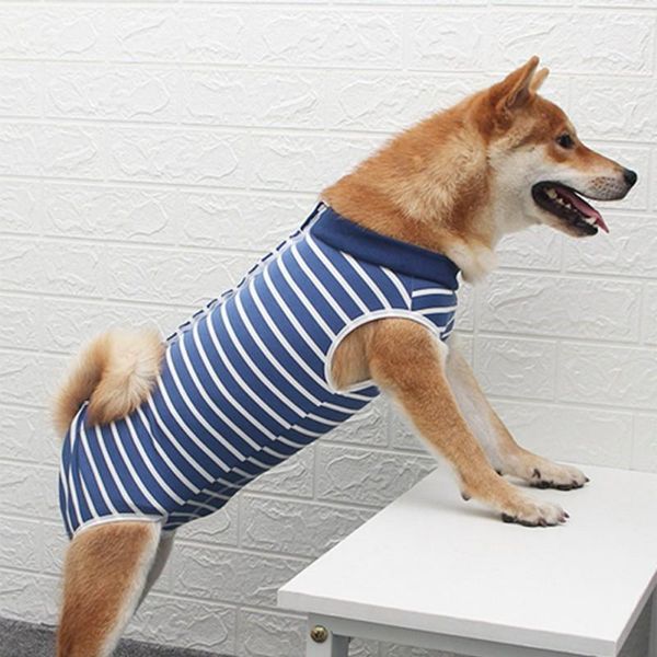 

dog apparel pet clothes suit jumpsuit recovery physiological sterilization prevent lick wear cloth vest clothing