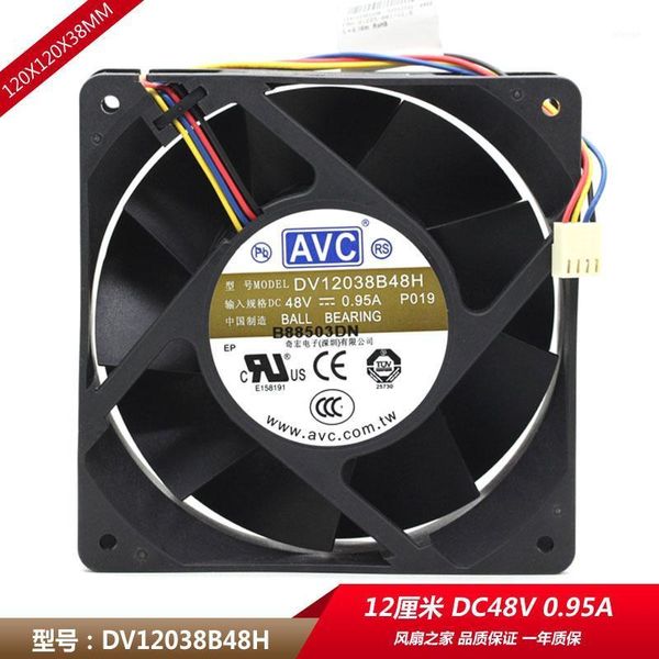 

new avc 48v 0.95a dv12038b48h 12cm 12038 industrial frequency converter cooling fan 120x120x38mm cooler1