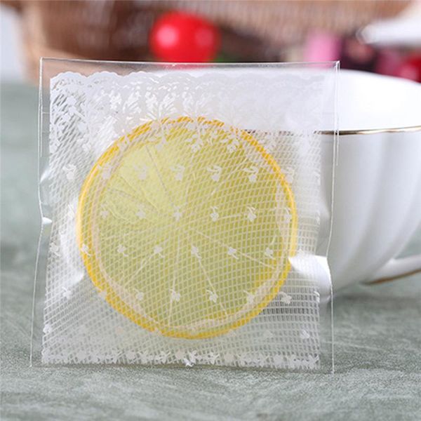 

100pcs/pack transparent opp lace candy cookie gift bag with diy self adhesive pouch wedding birthday party supplies 679356