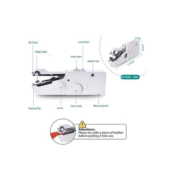 

dhl handy stitch handheld electric sewing machine mini portable home sewing quick table hand-held single s qyltwz bbgargden