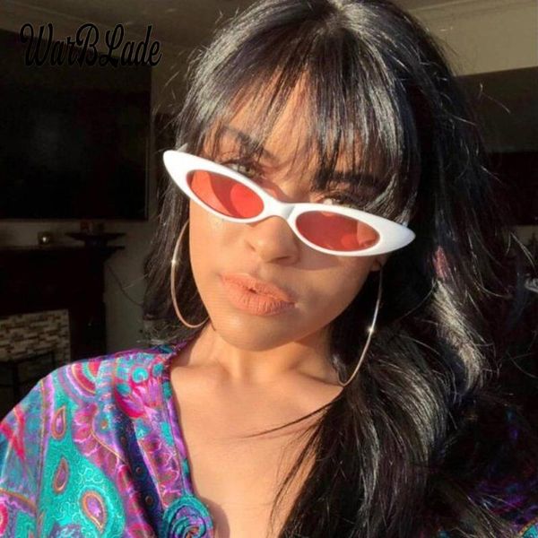 

sunglasses 2021 vintage rectangle cat eye women brand designer ladies small frame black sun glasses retro eyewear, White;black