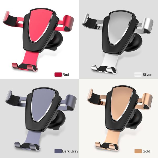 

metal gravity cell phone holder car air vent car phone holder for iphone smaung huawei 4-6.2inch smartphone