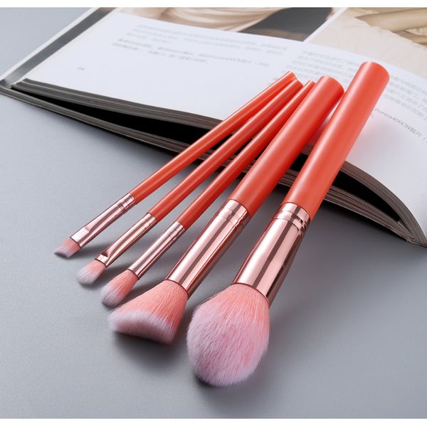 

fld 5pcs kabuki makeup brushes set foundation powder small eye shadow eyebrow blending concealer cosmetic brush kit professional f wmttjn