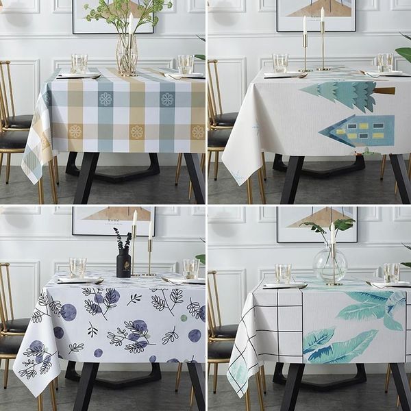 

tablecloth waterproof, anti scalding, oil proof and non washable pvc table cloth