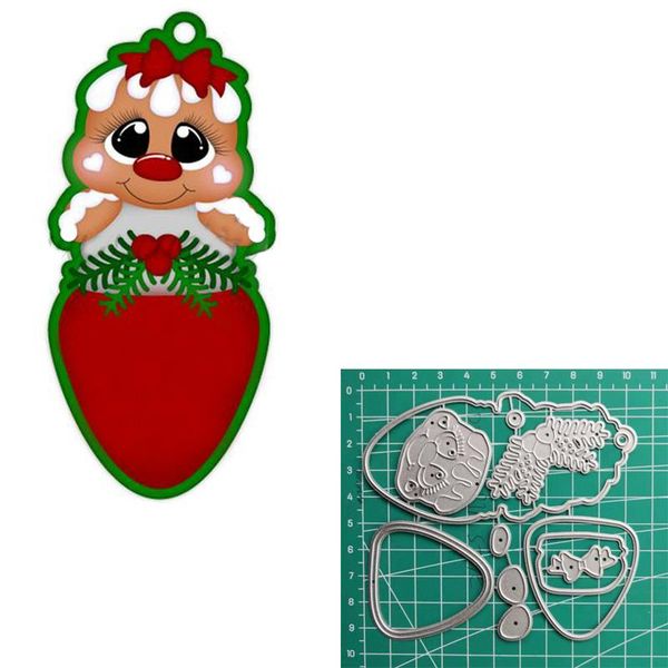 

рождественские gingerbread shaker украшение troqueles scrapbooking envio gratis умирает скрапбукинг ламки ламки бирки рождественский шейкер