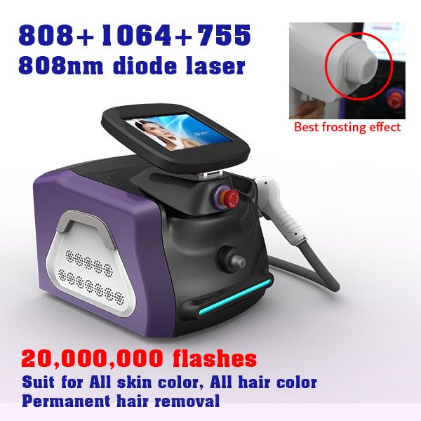 

ipl laser hair removal device of touch screen permanent painless epilator for face body bikini purple and grey salon beauty equipment, Black
