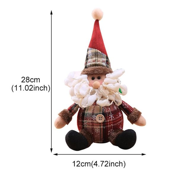

santa claus doll merry chirstmas decor for home table 2020 doll christmas ornaments snowman navidad gift happy new year 2021 wmtifn