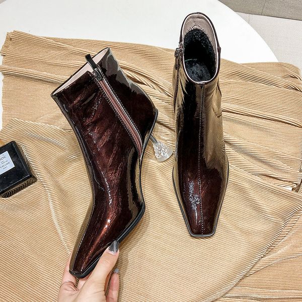 

women 2021 for cow 22-24.5cm long in autumn and winter boots 1 x93q, Black