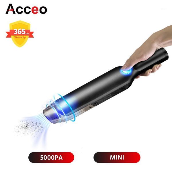 

vacuum cleaner acceo wireless car 13000pa portable handheld mini auto robot for interior & home computer1