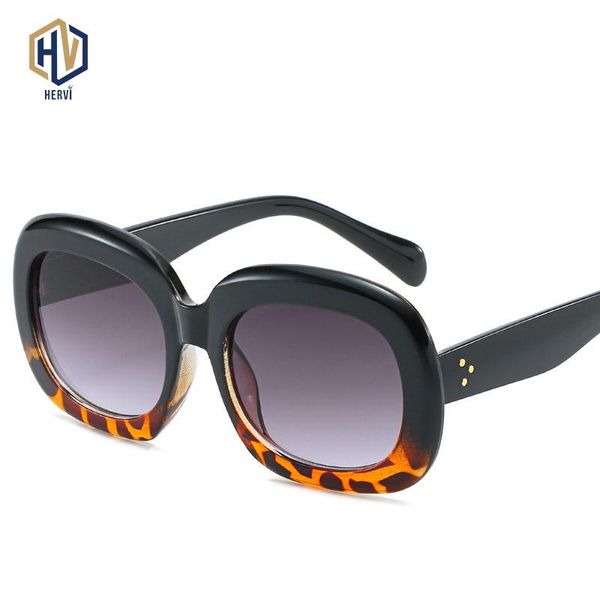 

sunglasses oversized square women fashion gradient sun glasses for black green red shades uv400, White;black