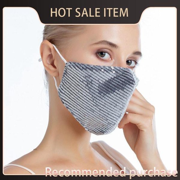 

kgrij pm2.5 can face mouth mask sequins masks bling women insert reusable protective filter stock washable in dustproof fashion oolgt lmxh