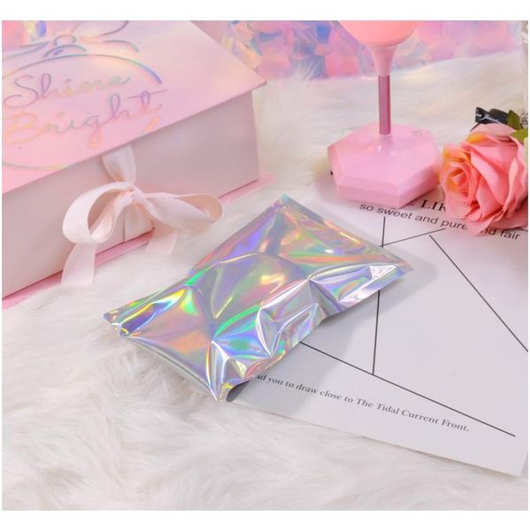 

laser color aluminum foil self adhesive retail bag candy cookies mylar foil packing pouch for grocery crafts pac jlldtv fight2010