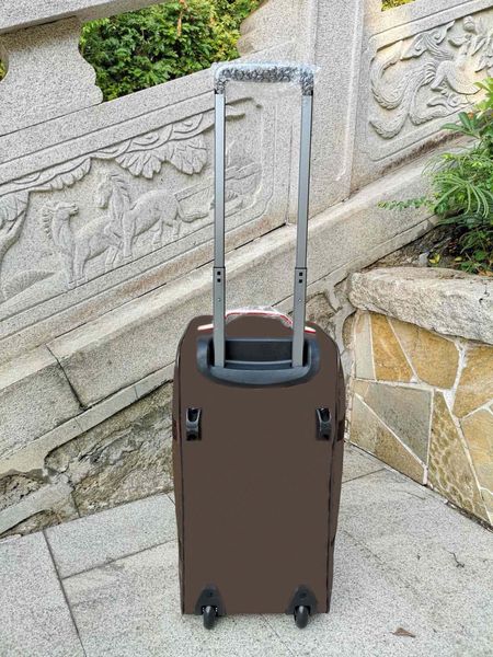 

can custom brown flower case travel carrying briefcase handle grid luggage handbags shoulder bags purse trunk valise tote rolling suitcases