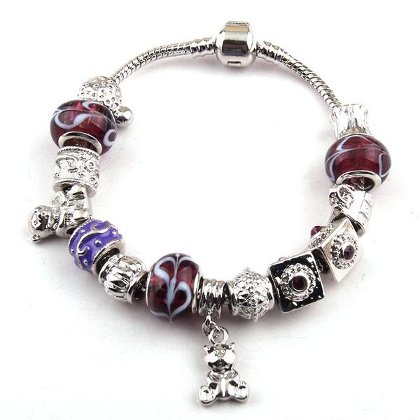 

beaded, strands beautiful fashion charm bracelet for women, Black