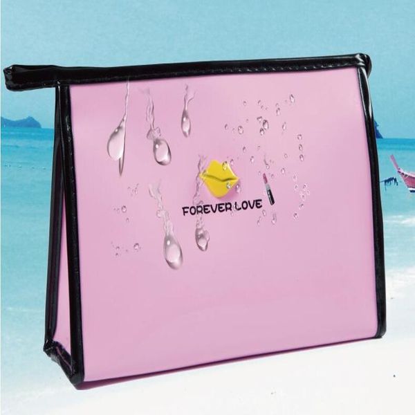 

forever women love bag lady cosmetic korea small waterproof storage female portable clutch bag travel cartoon wash makeup mukk puie