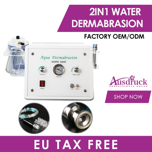 

eu tax 2in1 new arrival dermabrasion water peeling diamond microdermabrasion facial peel skin beauty machine