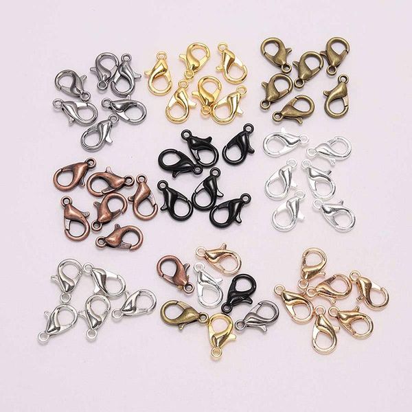

50pcs/lot gold lobster clasp hooks connector for diy necklace bracelet chain jewelry making findings accessory supplies bbyuqd lipper