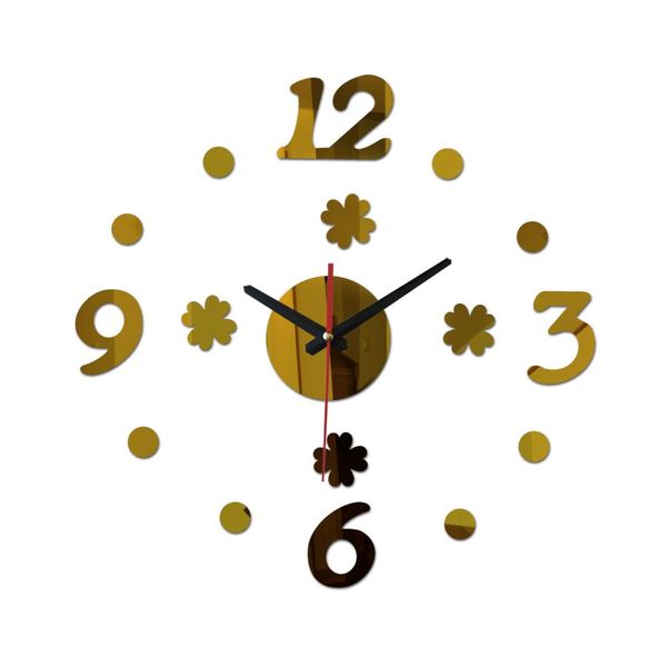 

новый diy 3d акриловые зеркала часы настенные часы часы украшения дома гостиная кварцевая краткая игла horloge q wmtcdi